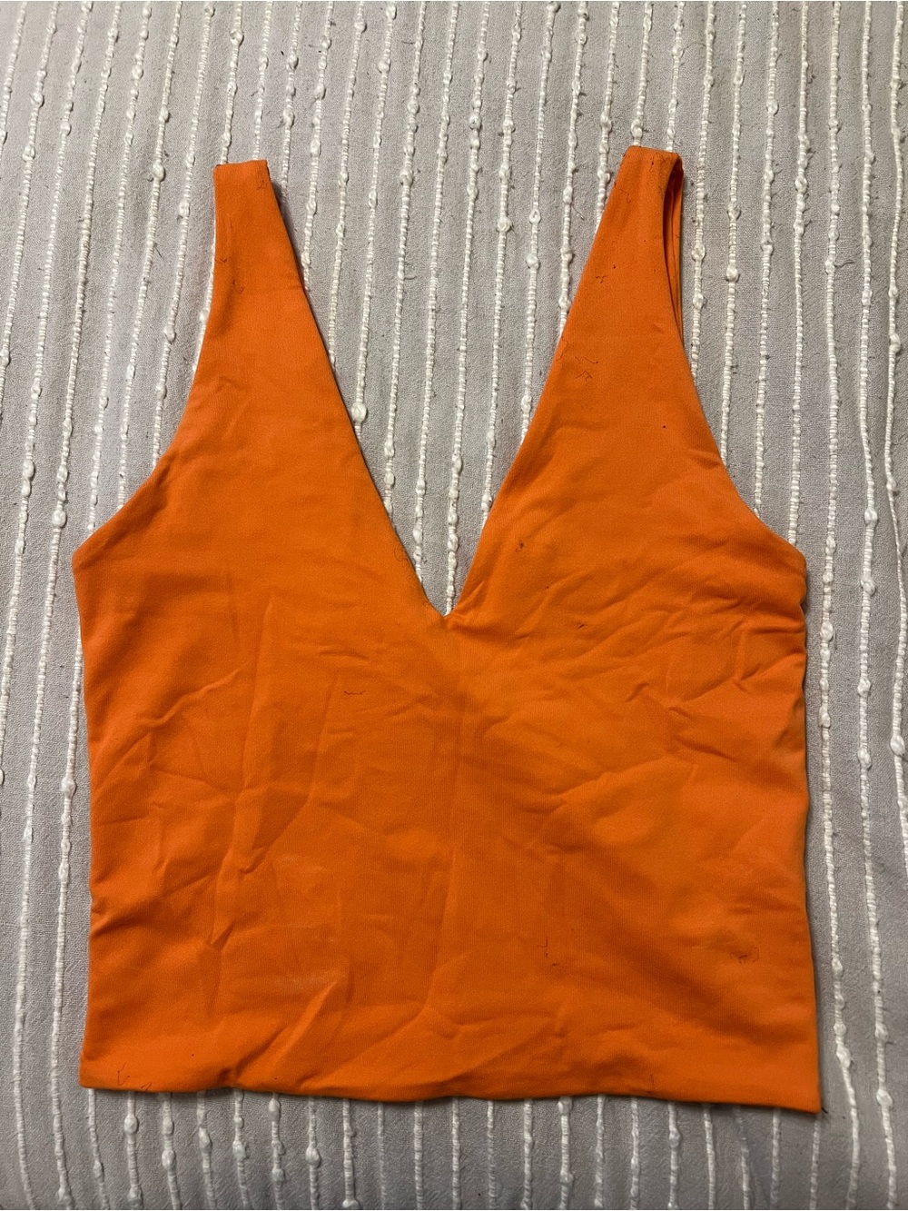 Babaton Orange Deep V Tank Camisole